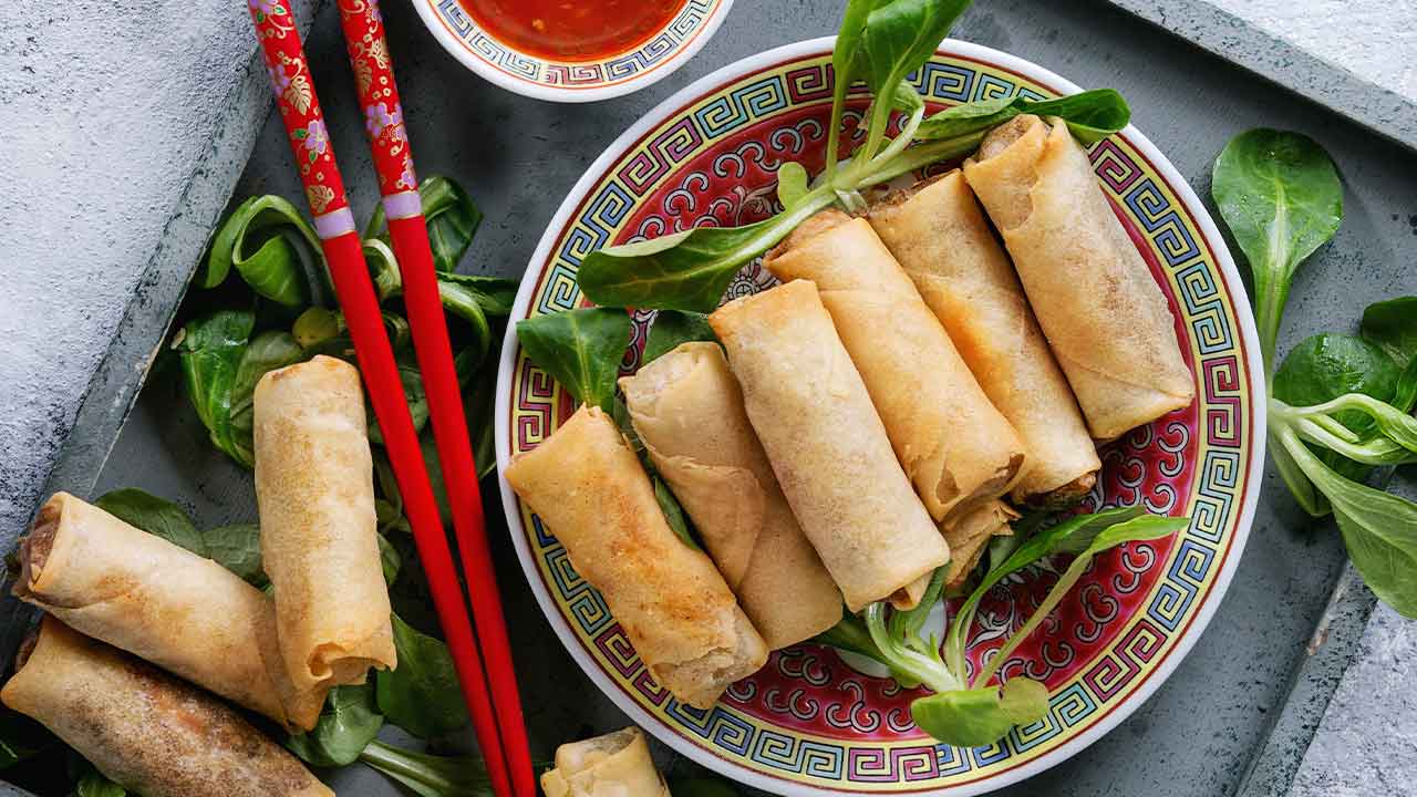 Spring roll recipe with ground beef